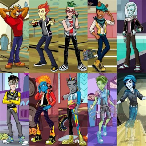 monster high guy characters|monster high character profiles.